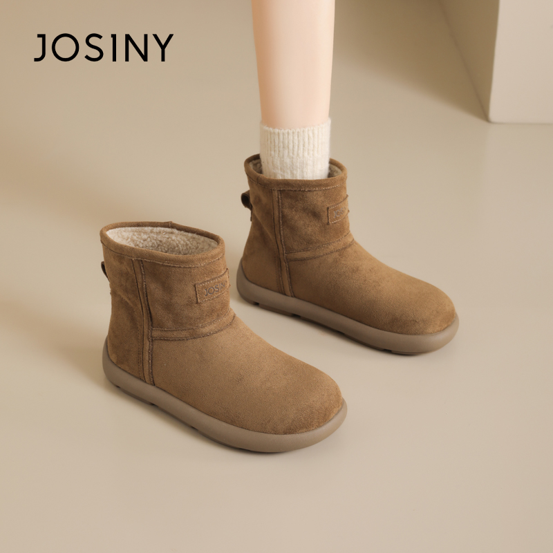 卓诗尼爆款雪地靴女2025冬季新款加绒防滑勃肯靴软底保暖百搭棉鞋