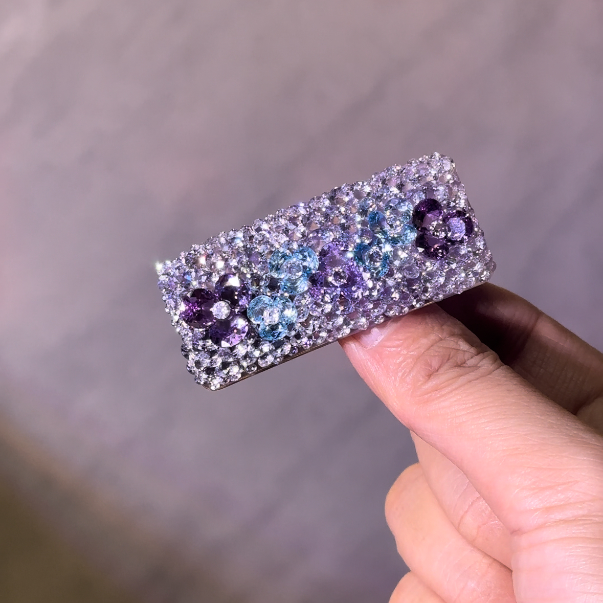 满天星 紫兰风铃 弹簧夹