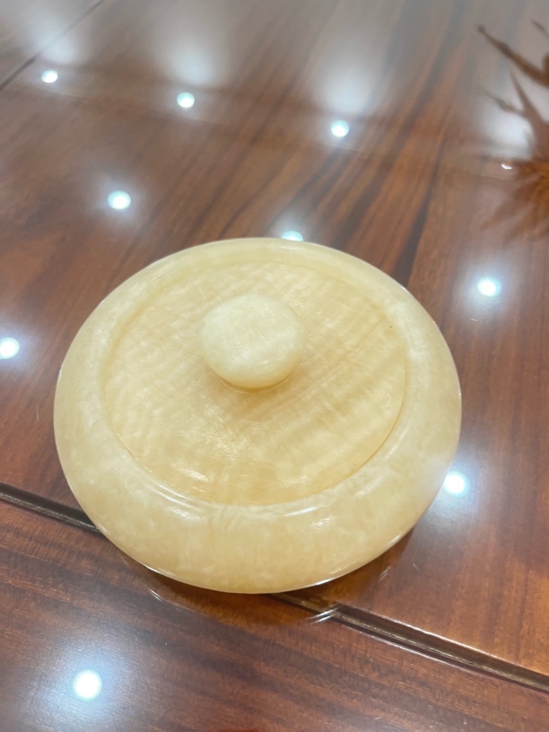 原石雕刻天然大理石烟灰缸客厅创意防灰飞摆件