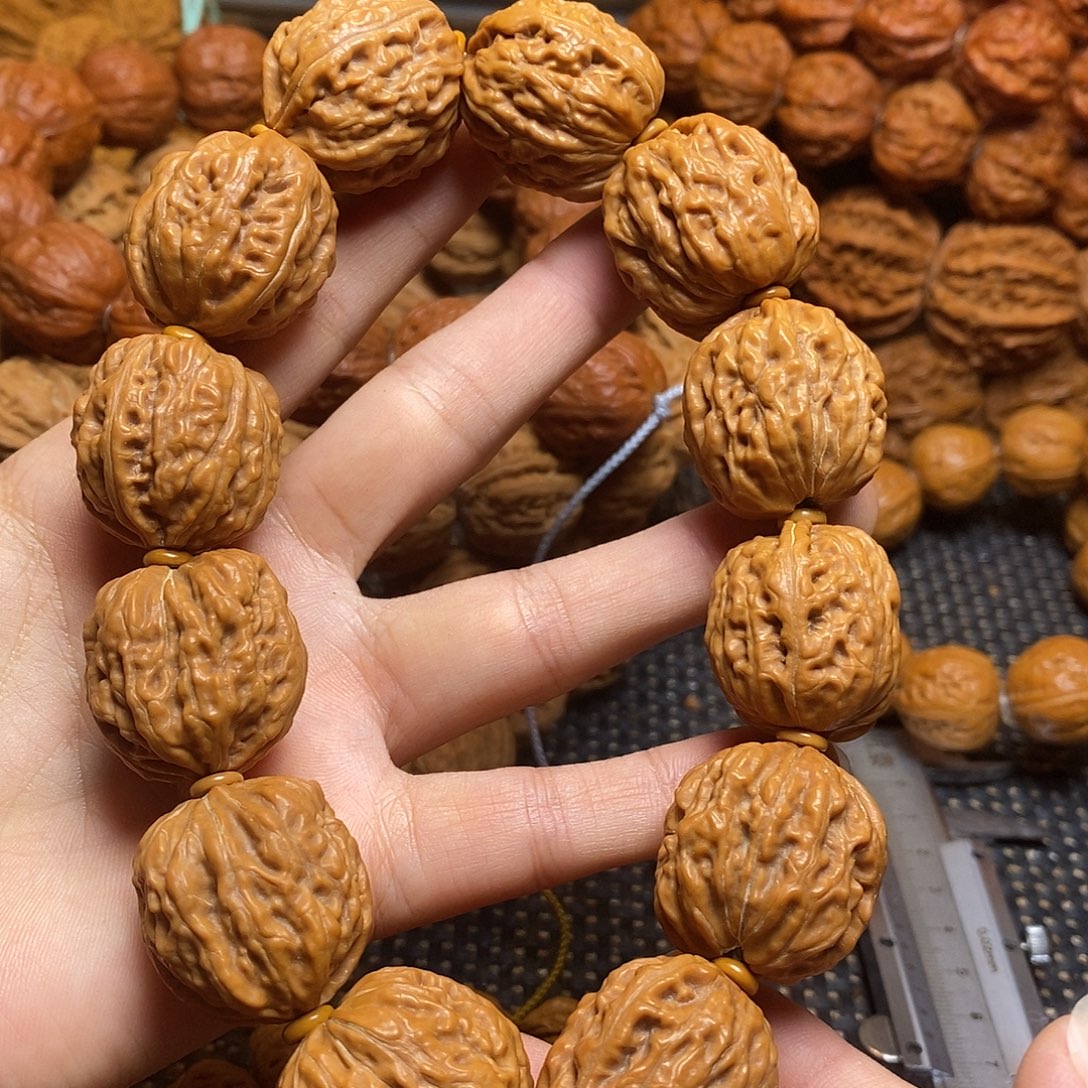 文玩核桃手串异形小连体手持