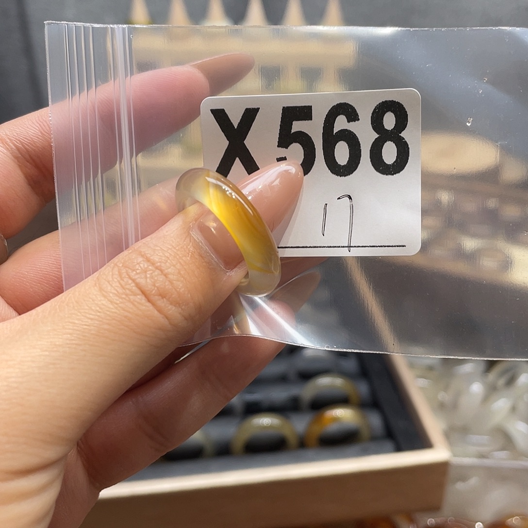 玛瑙/玉髓未镶嵌戒指568