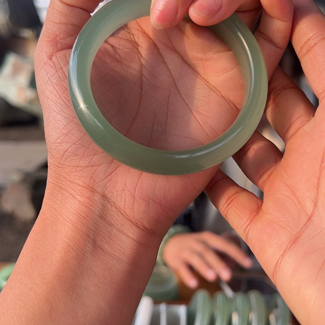 绿东陵冰晴水手镯