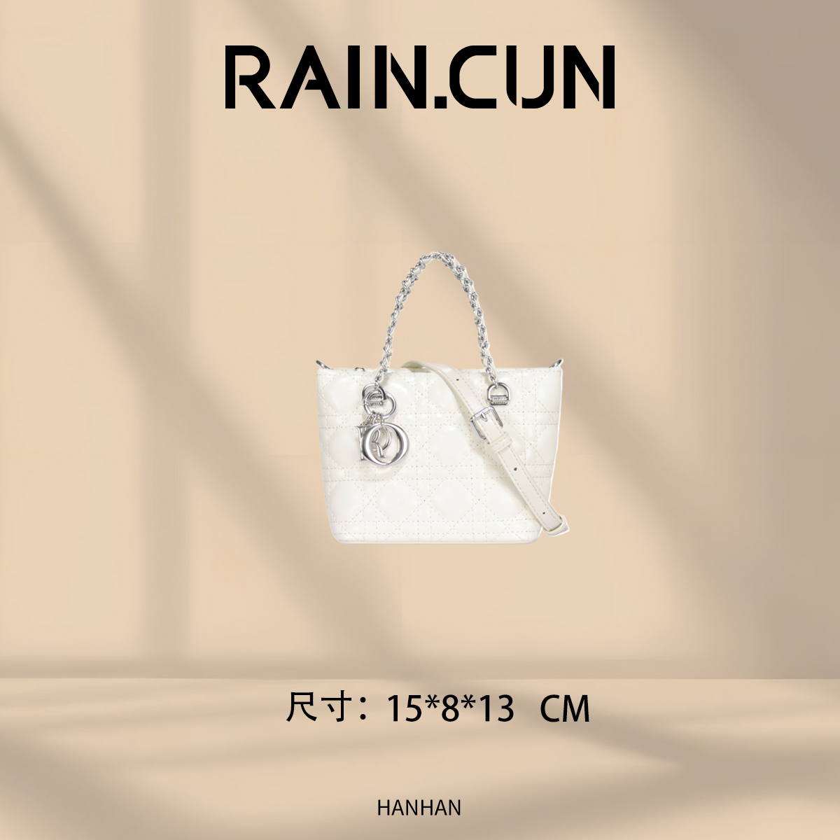 【尚恩CC】GQ-8109-米白 轻奢时尚复古气质百搭单肩腋下女包