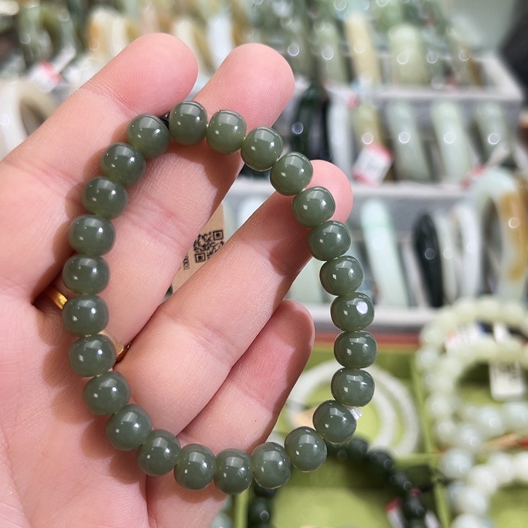 和田玉未镶嵌手串皮勒青山流水手串