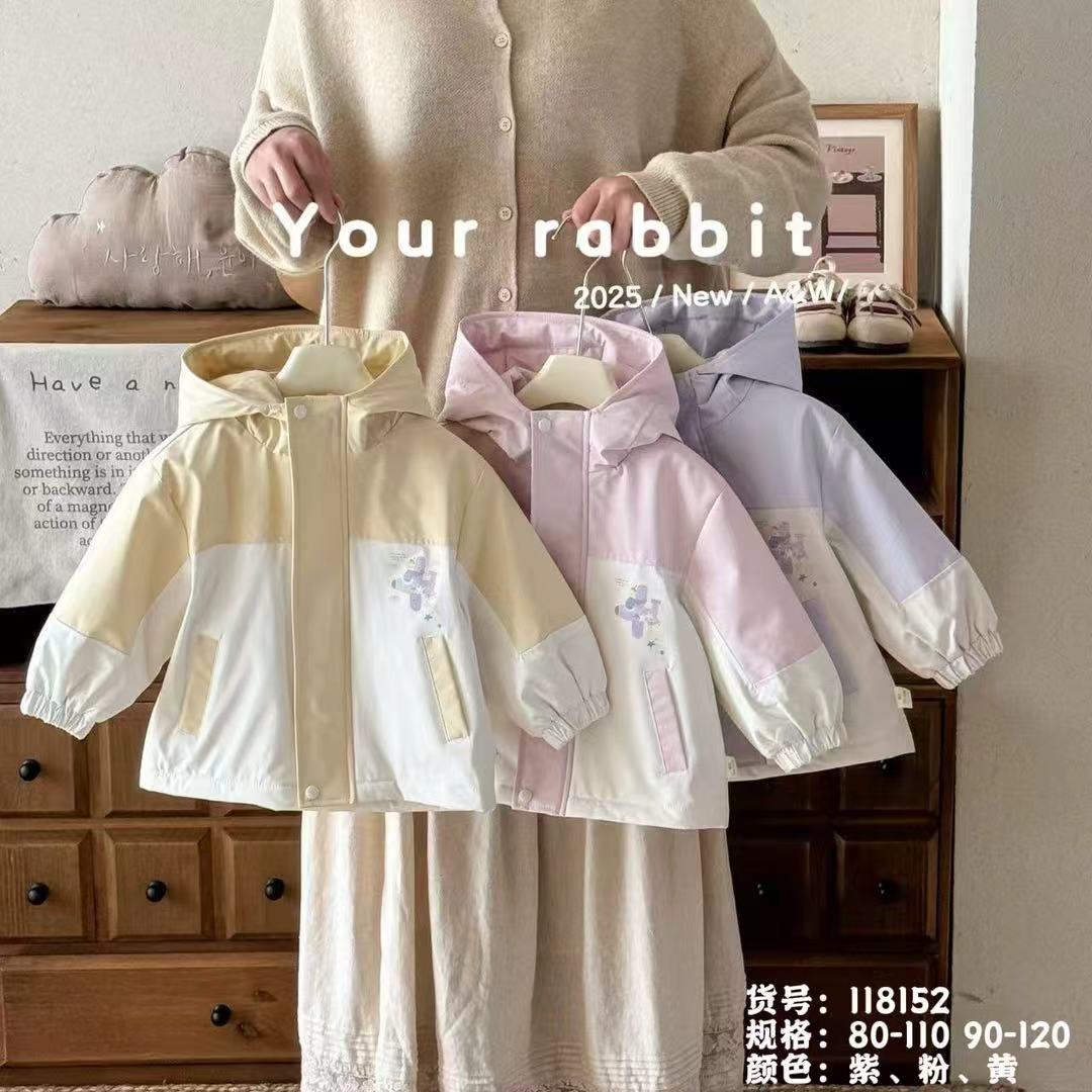 玥儿兔160g棉冲锋衣