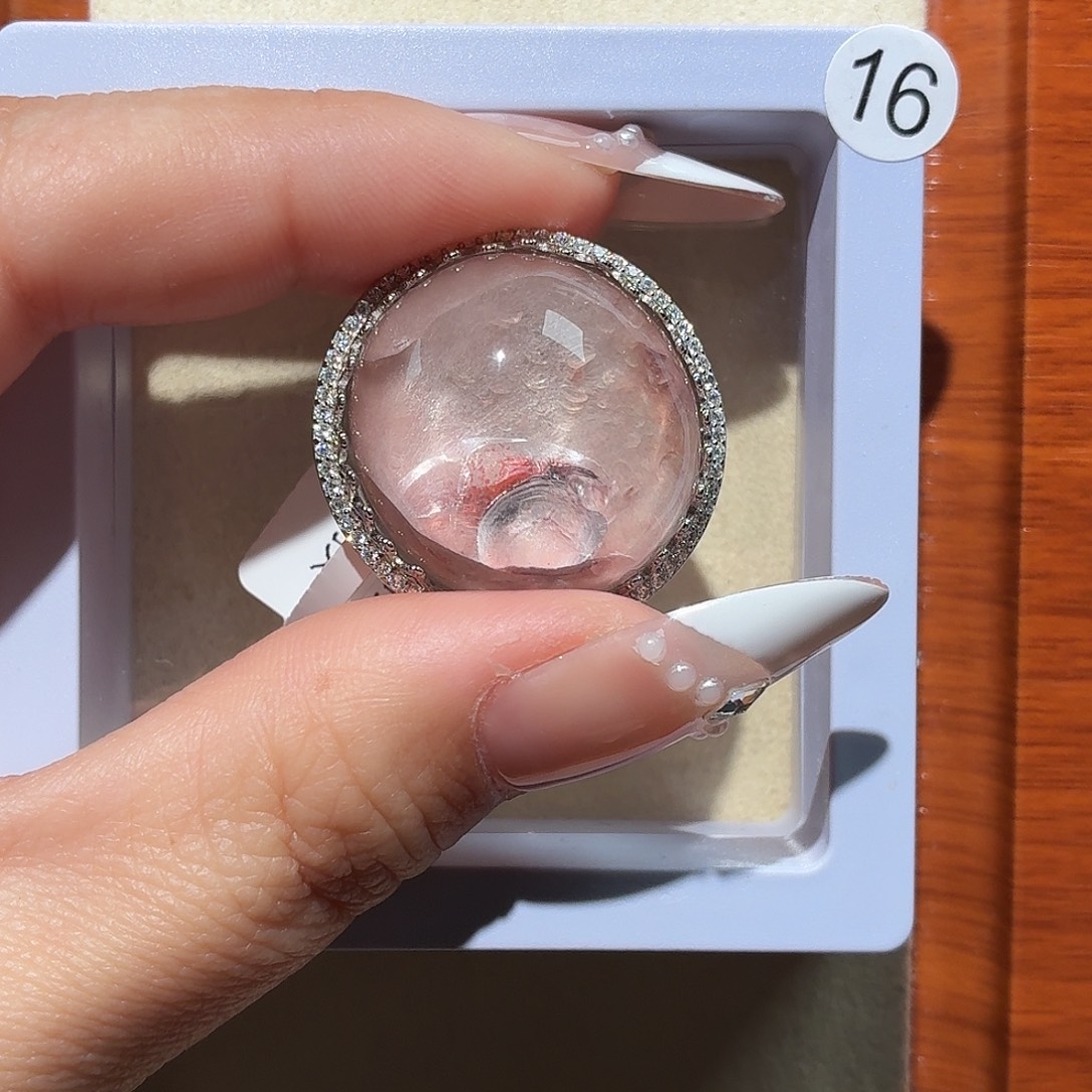 d***a水晶银S925镶嵌戒指