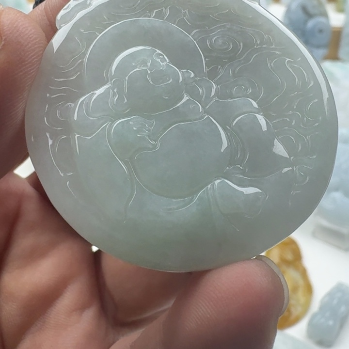 翡翠未镶嵌颈饰天然缅甸A货翡翠