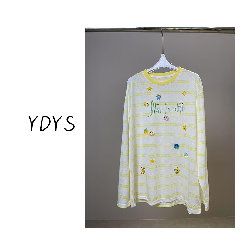 【YDYS】25K00332 2025新款时尚气质小众T恤