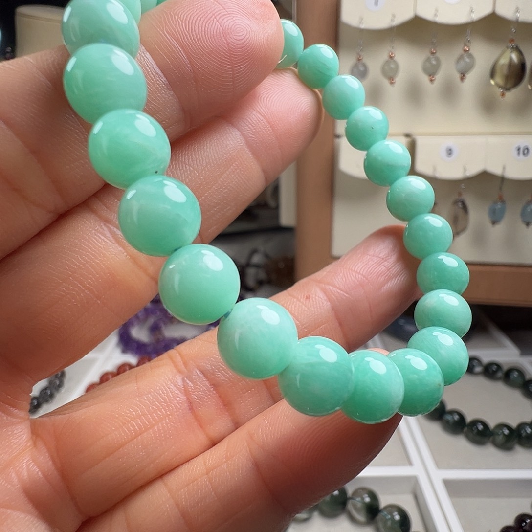 未镶嵌天河石手链天然天河石