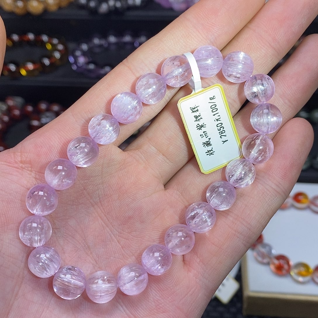 锂辉石手串9.0未镶嵌手串9.0