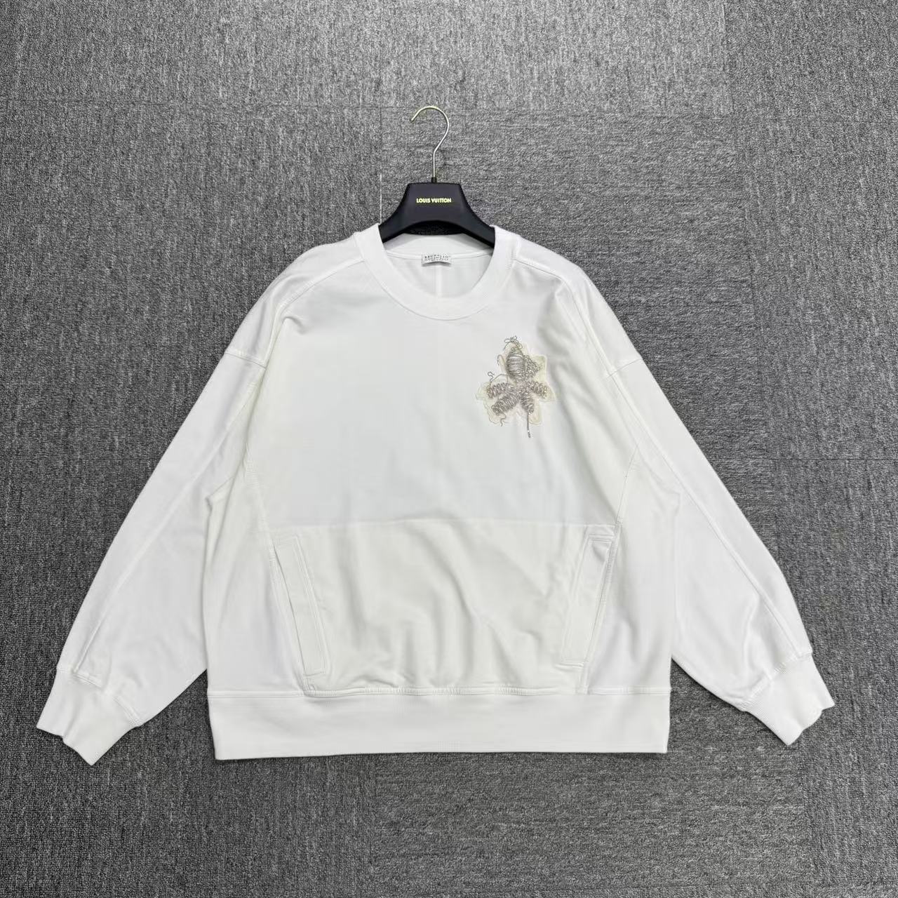 99新 Brunello Cucinelli/布鲁内洛·库奇内利 镶珠卫衣M码19961 