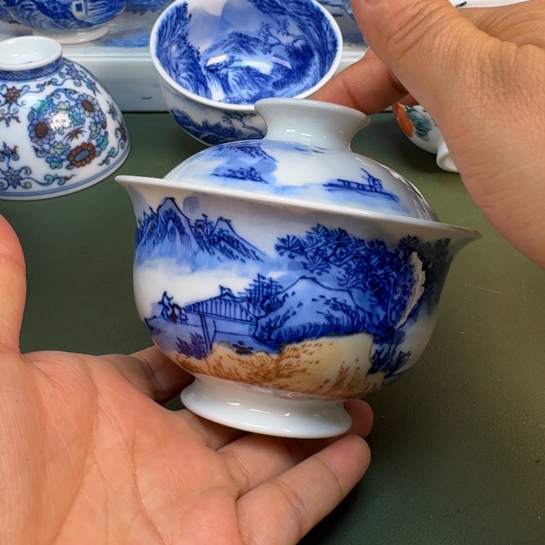 陶景德镇纯手绘茶具圆圆201