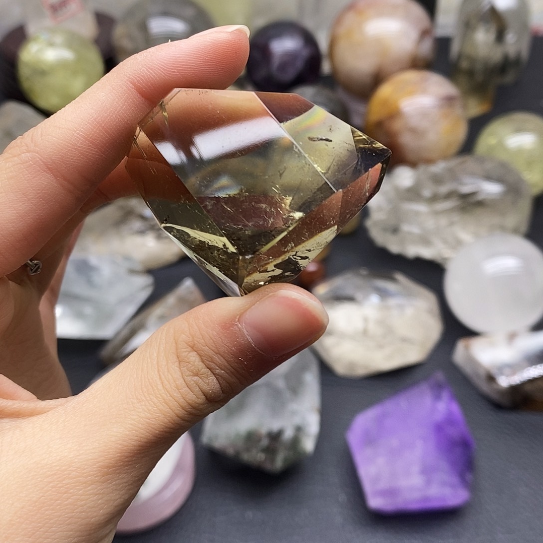 未镶嵌水晶珠宝半成品44水晶石