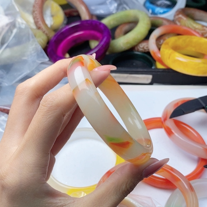 未镶嵌颈饰蜜蜡244手镯60圈口