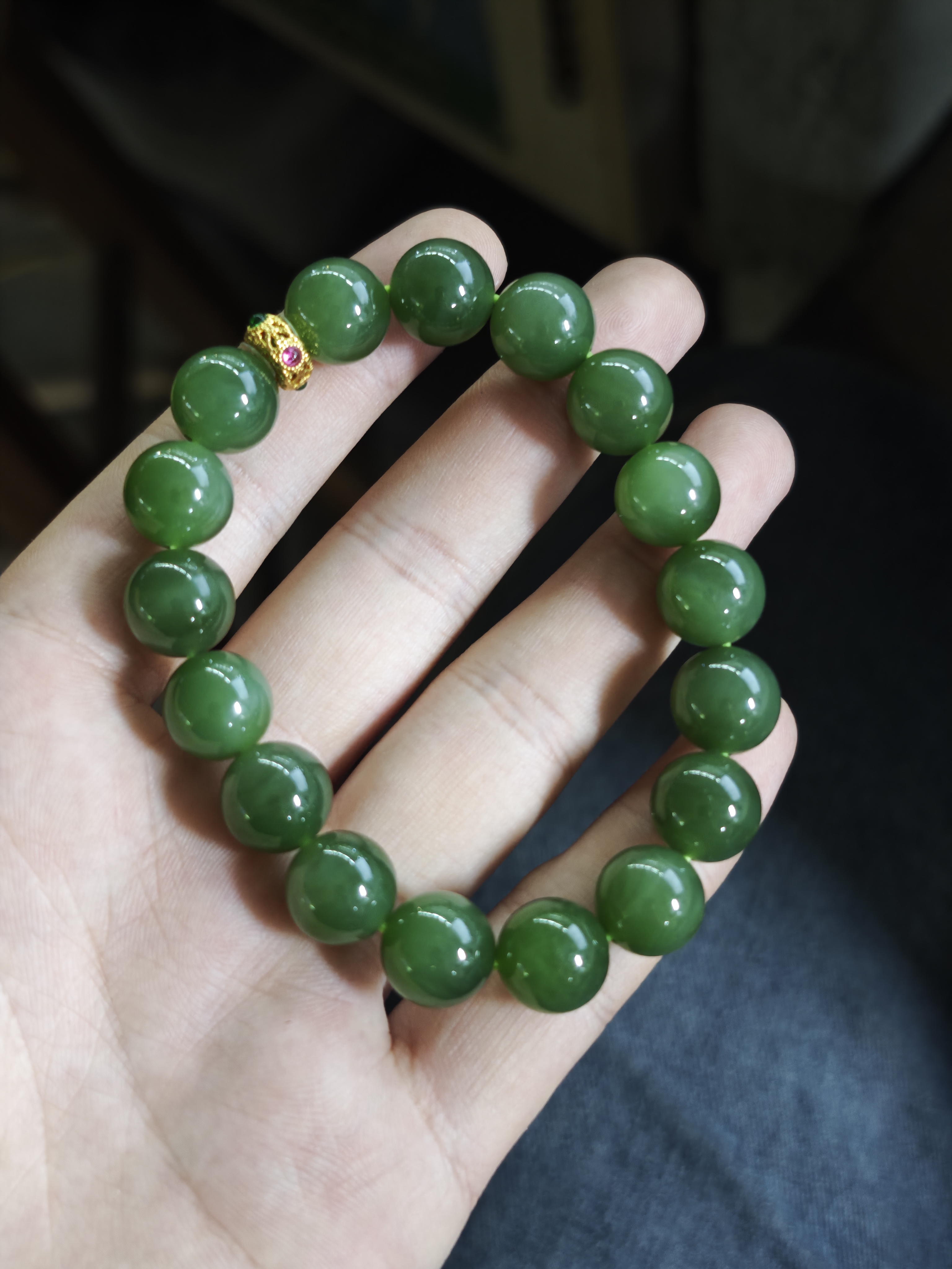 天然和田玉手串（拍一发一）BJJ1809