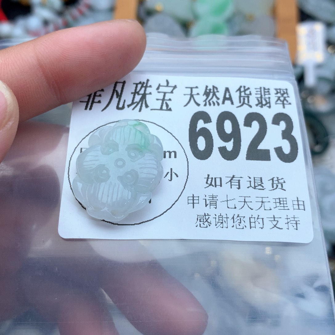 翡翠颈饰未镶嵌6923。