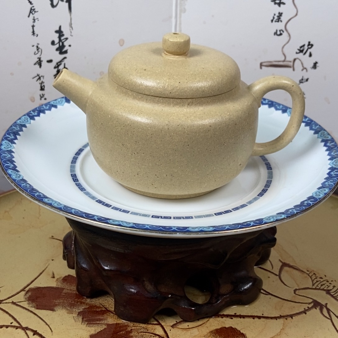 紫砂茶壶四号井本绿150 容量宜兴紫砂壶