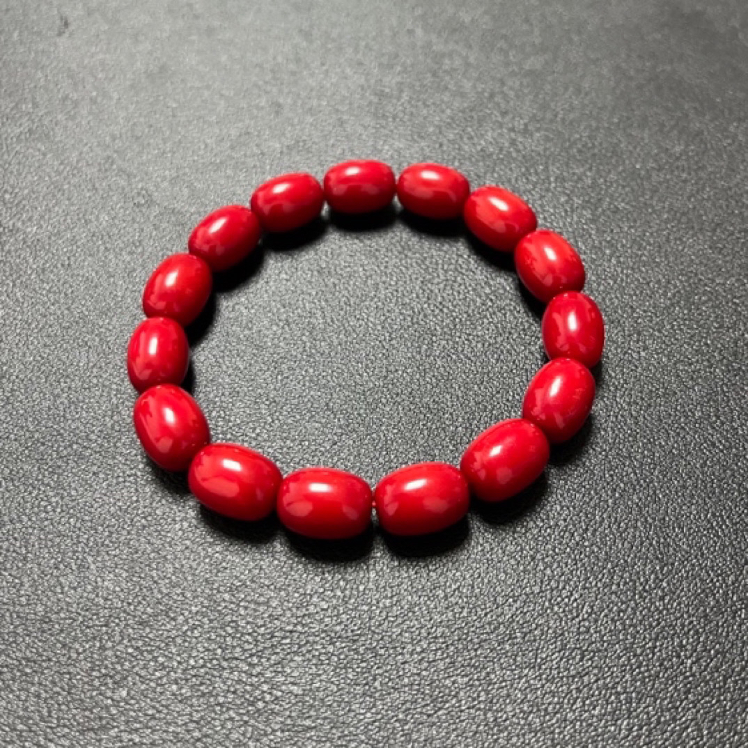 非金属珐琅手链 a100卡10X13典藏级红手串