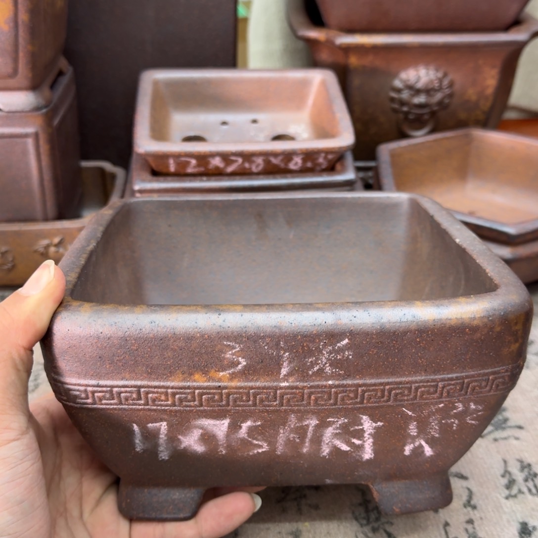 紫砂花盆83号宜兴紫砂正品17x7.5