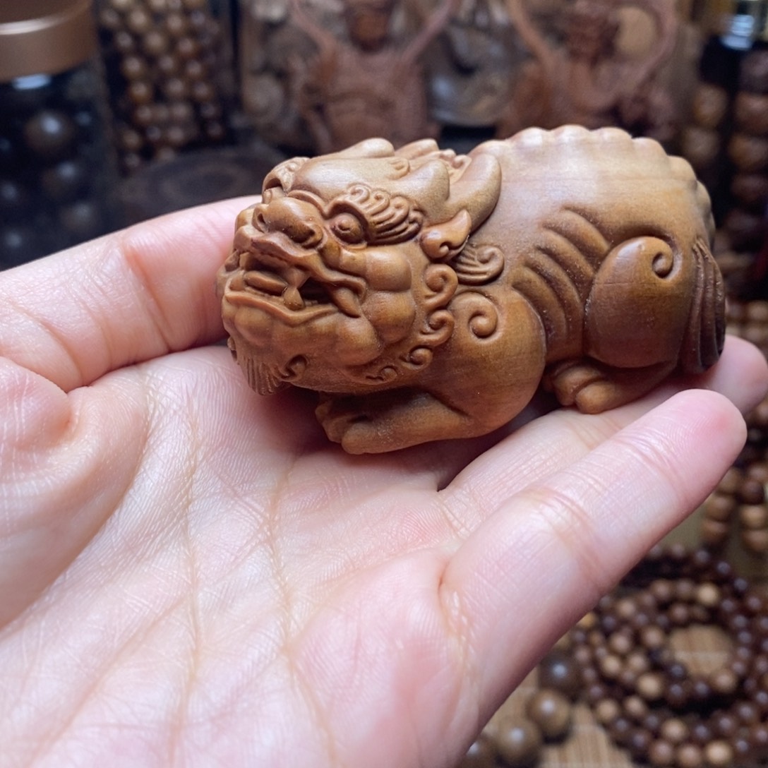 檀香木把件手串摆件