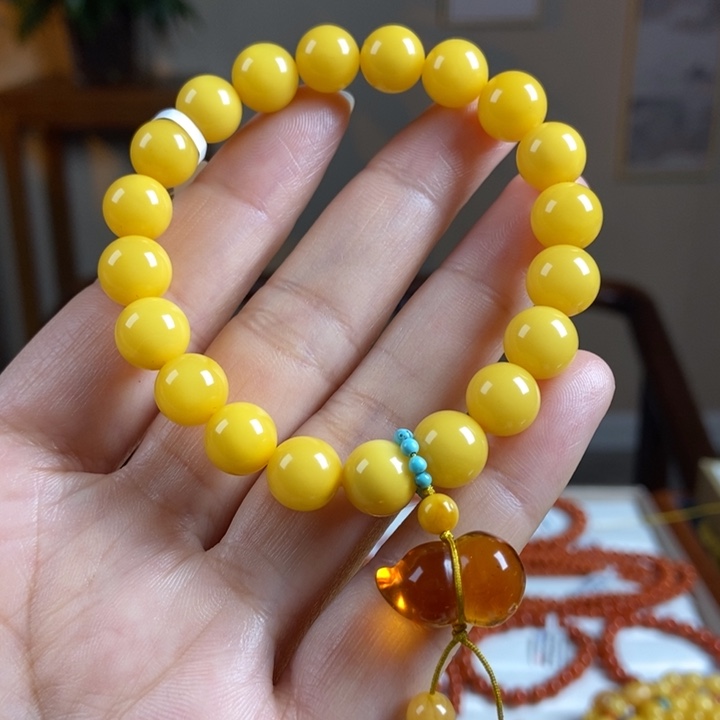 琥珀手链未镶嵌蜜蜡手串9
