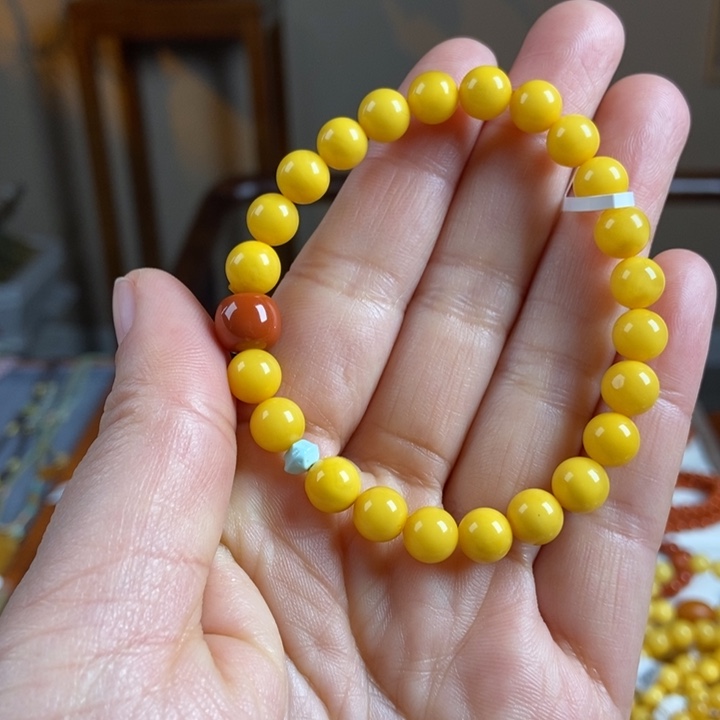 琥珀手链未镶嵌蜜蜡手串7