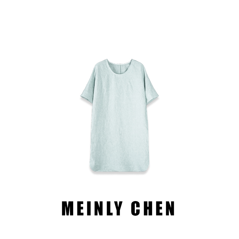 【MEINLY  CHEN】高端设计师款时尚百搭简约休闲连衣裙8250243