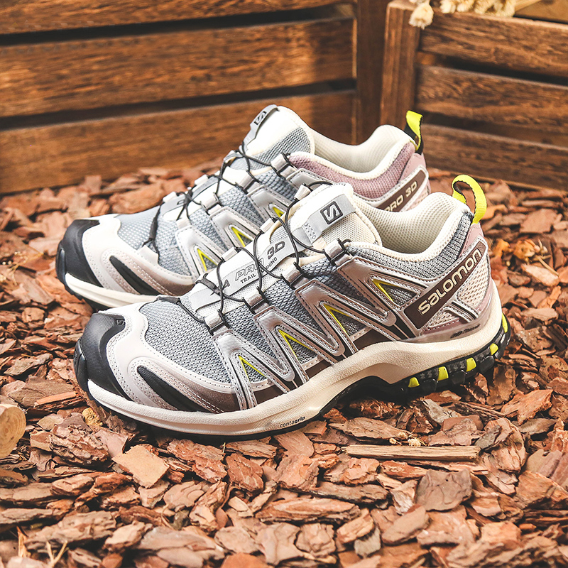 SALOMON/萨洛蒙XA PRO 3D 户外运动鞋 防滑耐磨四季 沙场灰412322