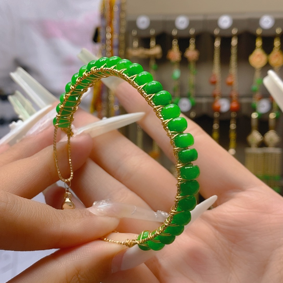 翡翠合金耳饰翡翠