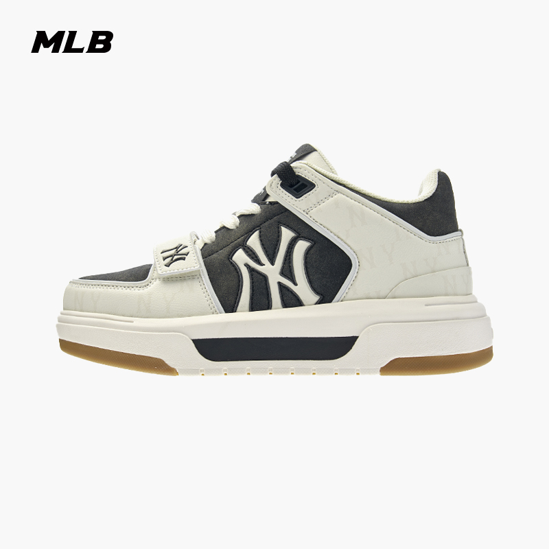 MLB男女情侣复古满印老花韩系通勤学长鞋25秋季新款3ASXW015N(新)