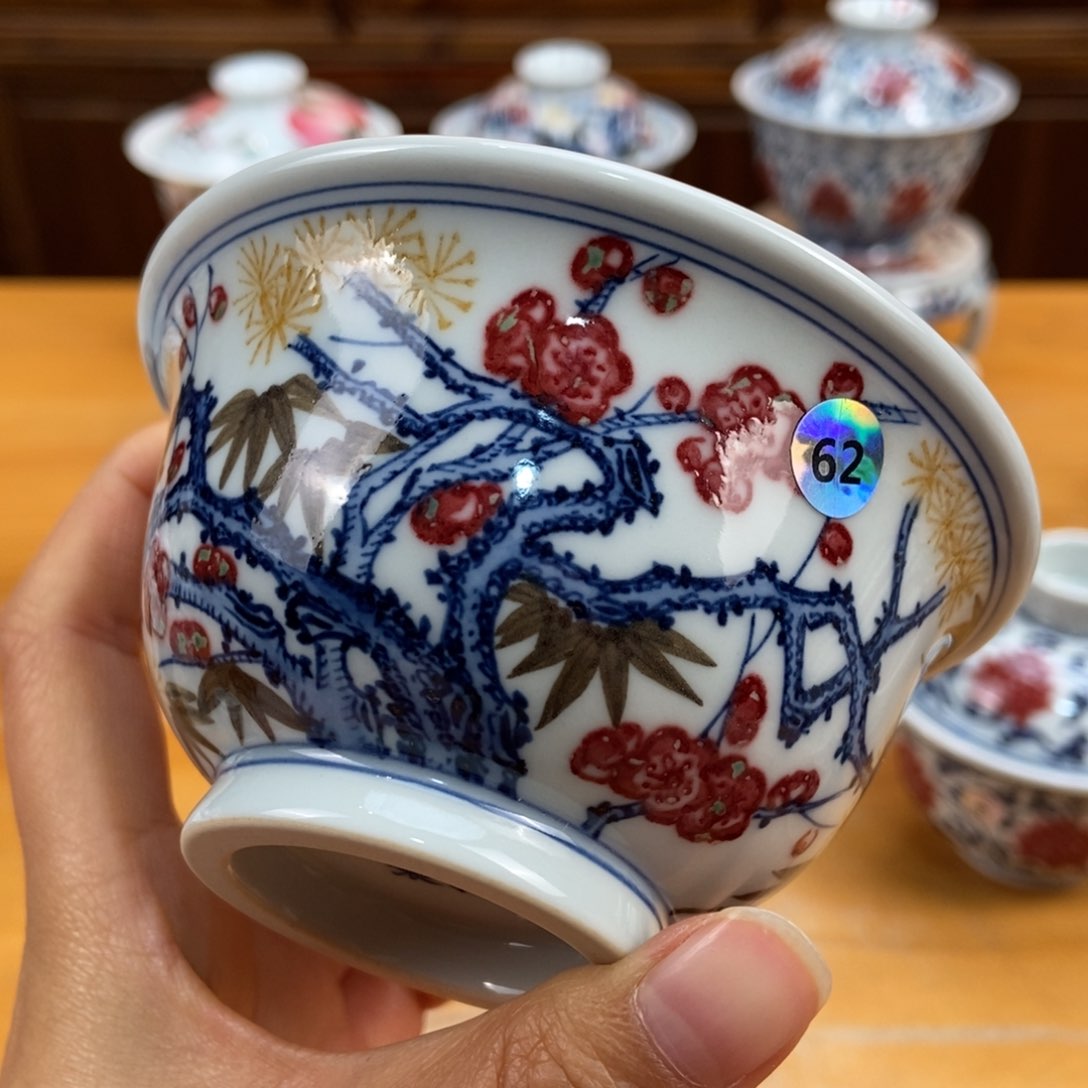 手绘现代茶具非古董