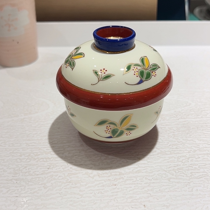 @***常瓷手绘角质小盖杯一个超有调性