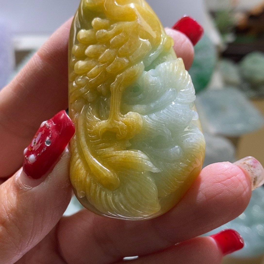 【闪购商品】翡翠颈饰未镶嵌凤凰