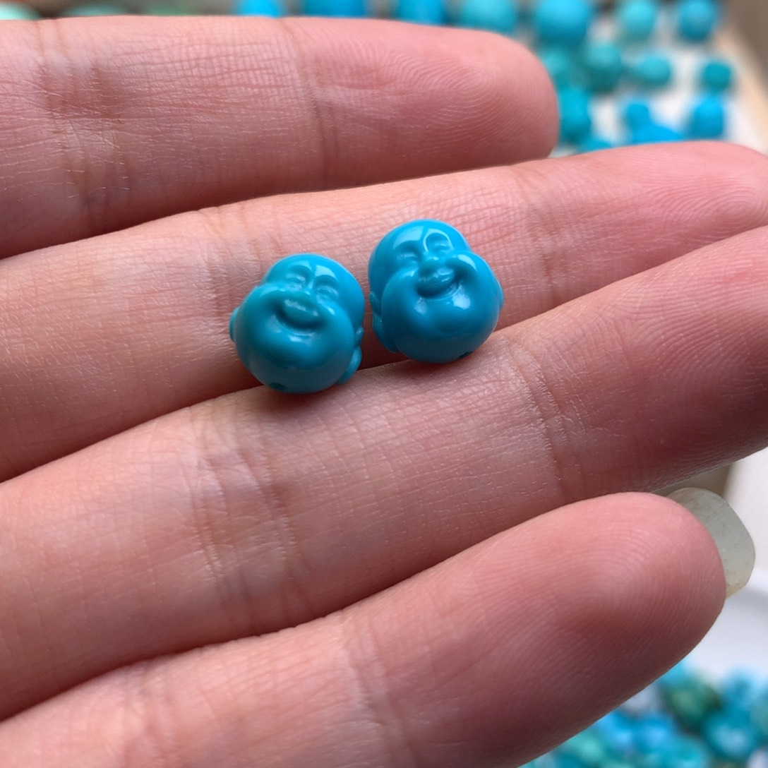 绿松石珠宝半成品未镶嵌