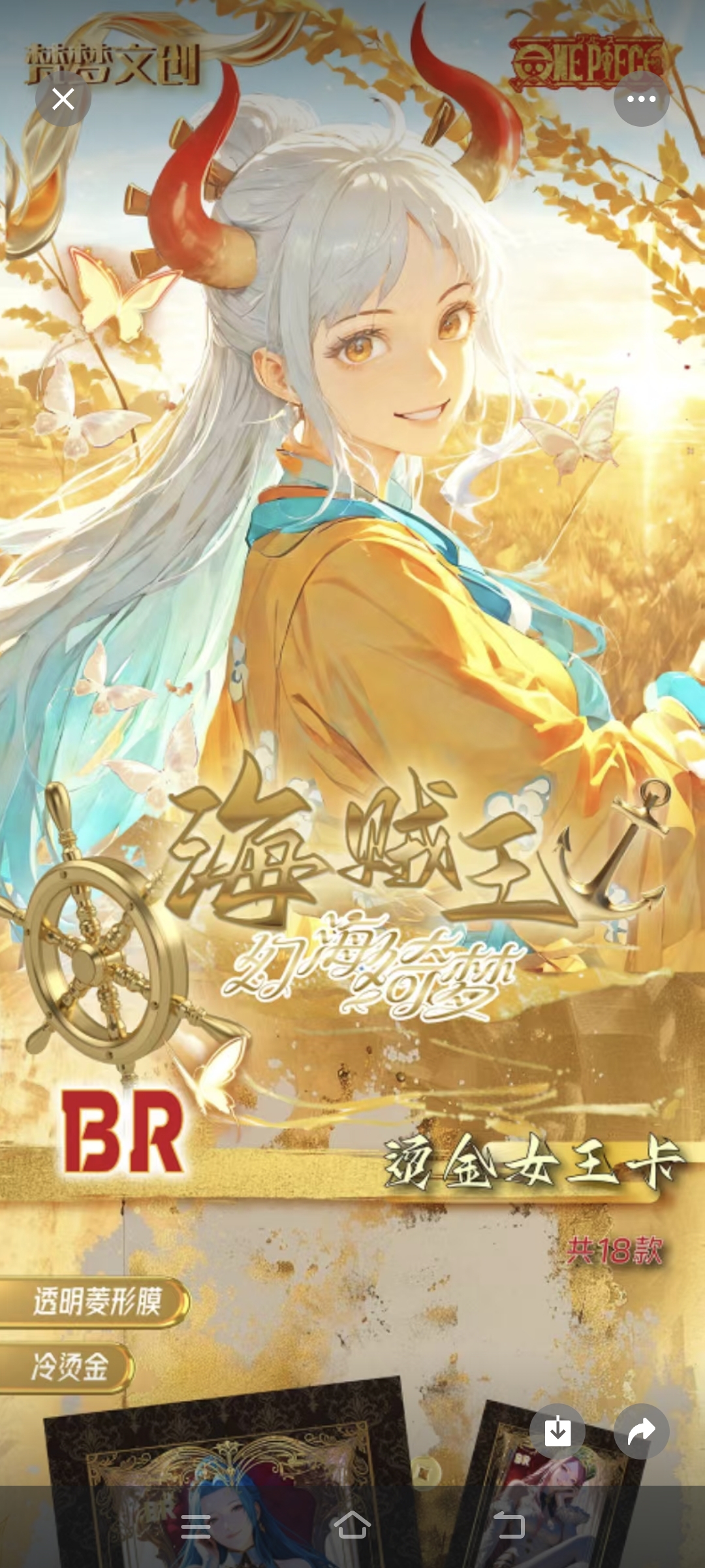 【叠叠乐】梵梦文创第一弹《海贼王》收藏卡牌 未成年禁止下单