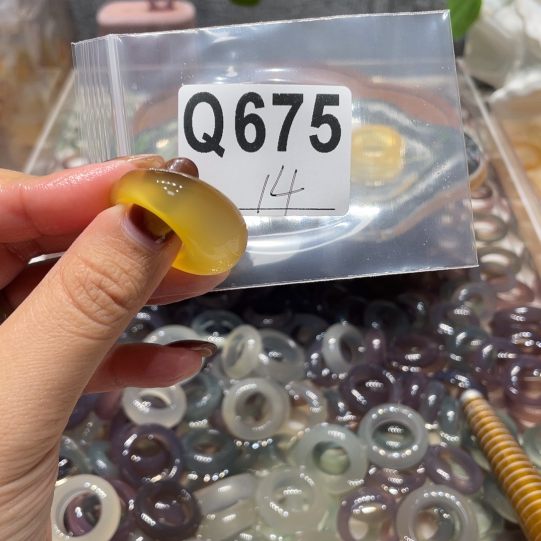 玛瑙/玉髓未镶嵌戒指675