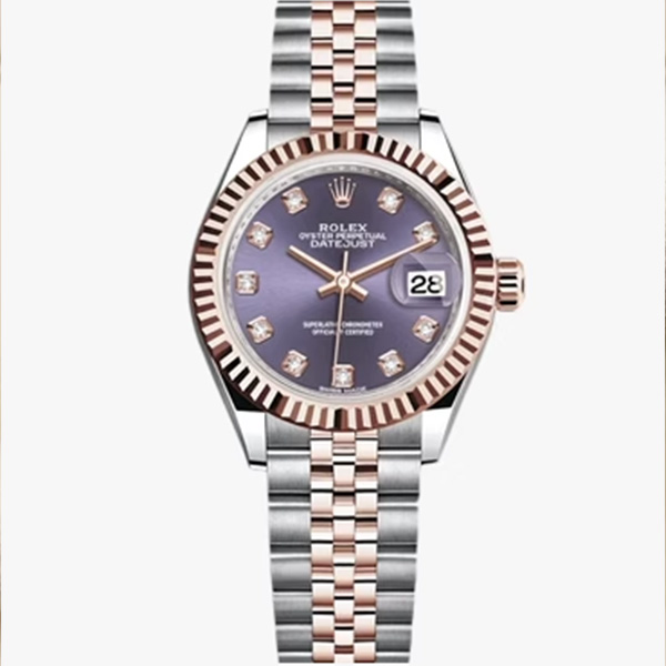 95新 Rolex/劳力士 劳力士日志279171紫盘钻刻/23年全套/28表径