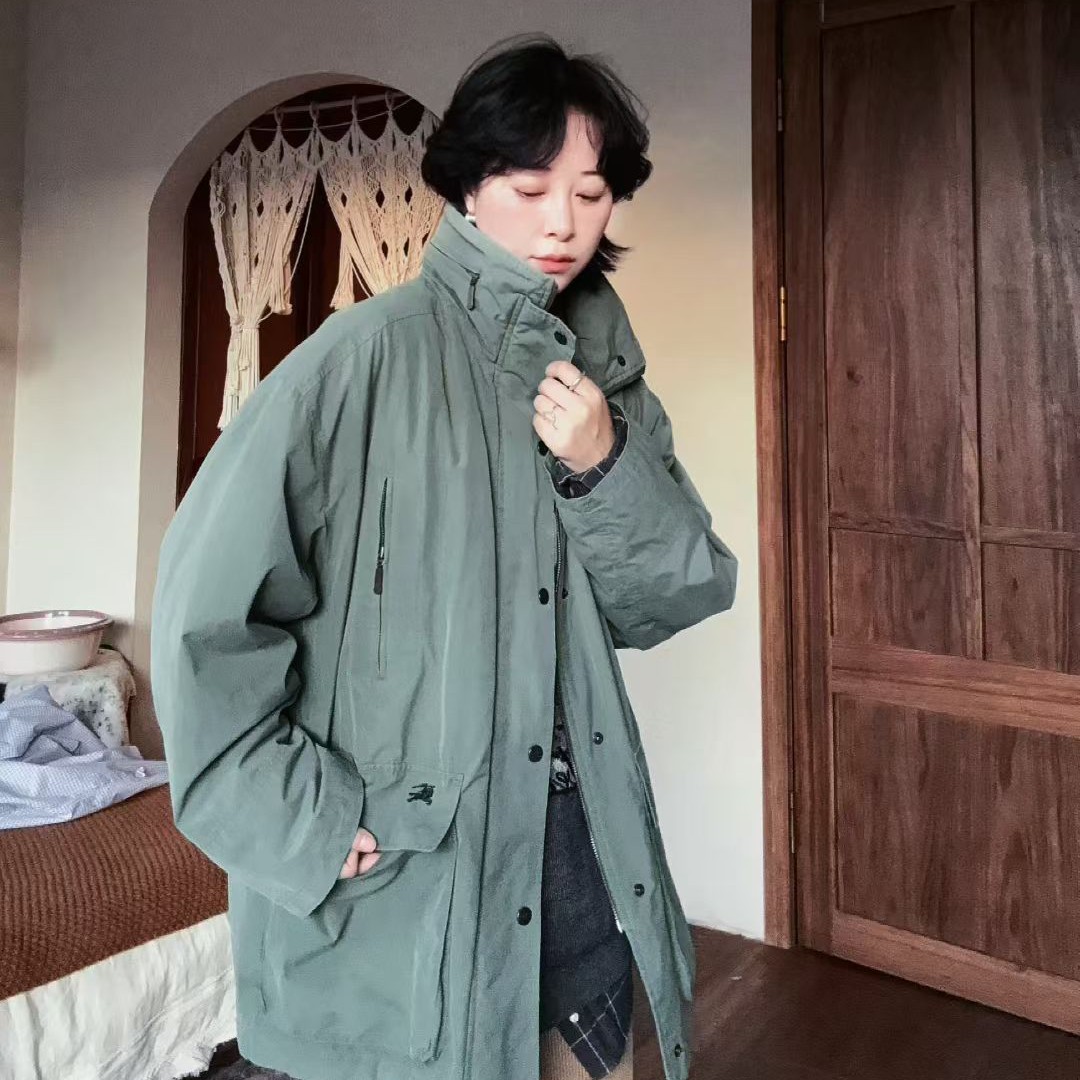 bbr/复古绿色夹克外套