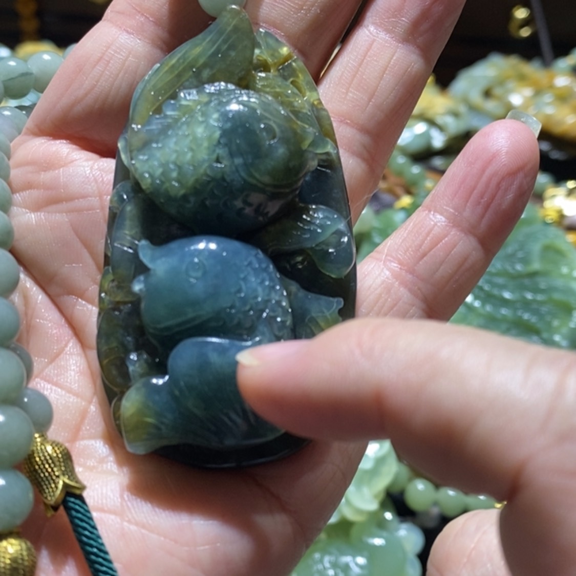 【闪购商品】岫玉毛衣链未镶嵌