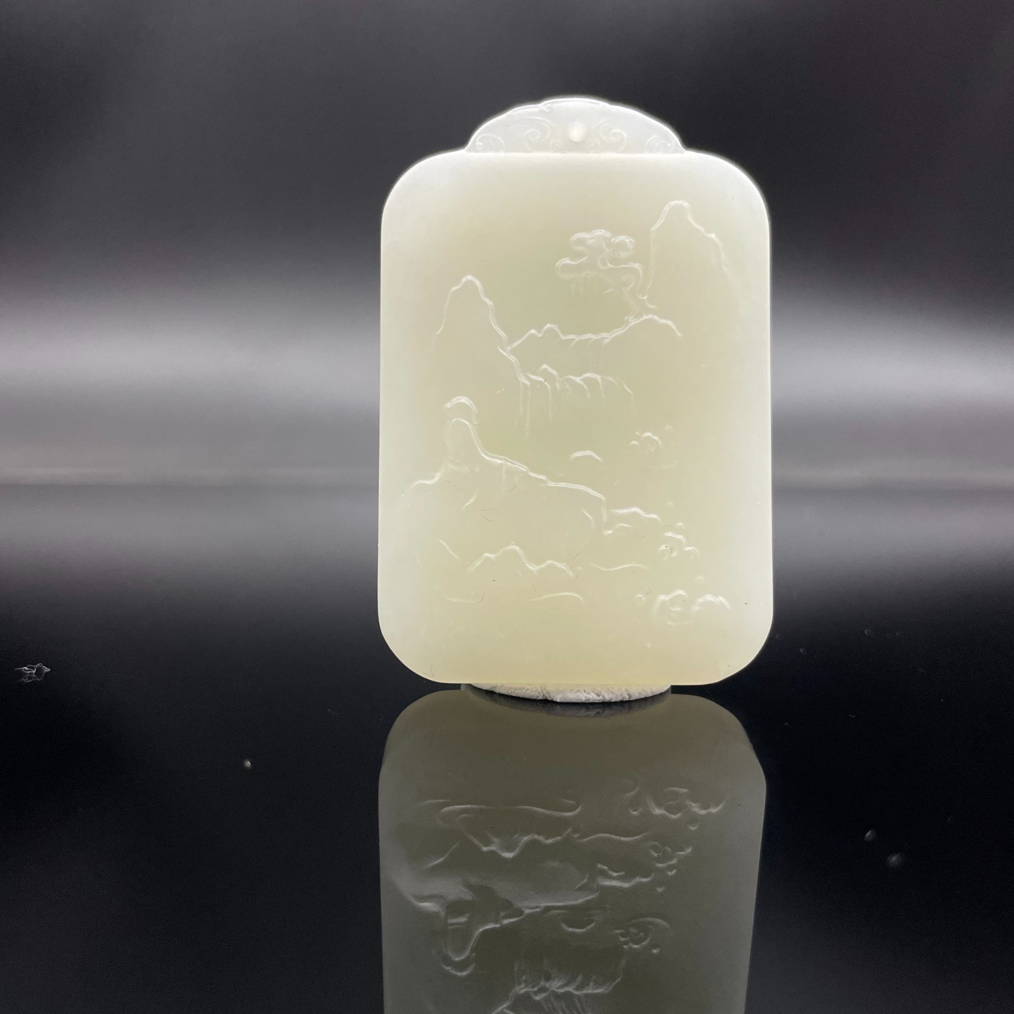 和田玉山水吊坠0068