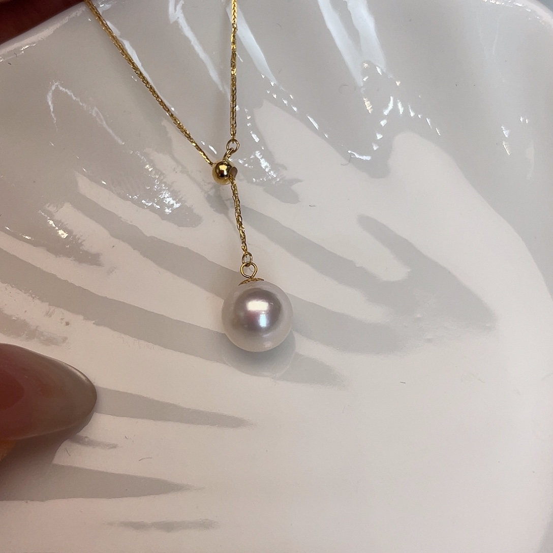 海水珍珠18K金镶嵌颈饰