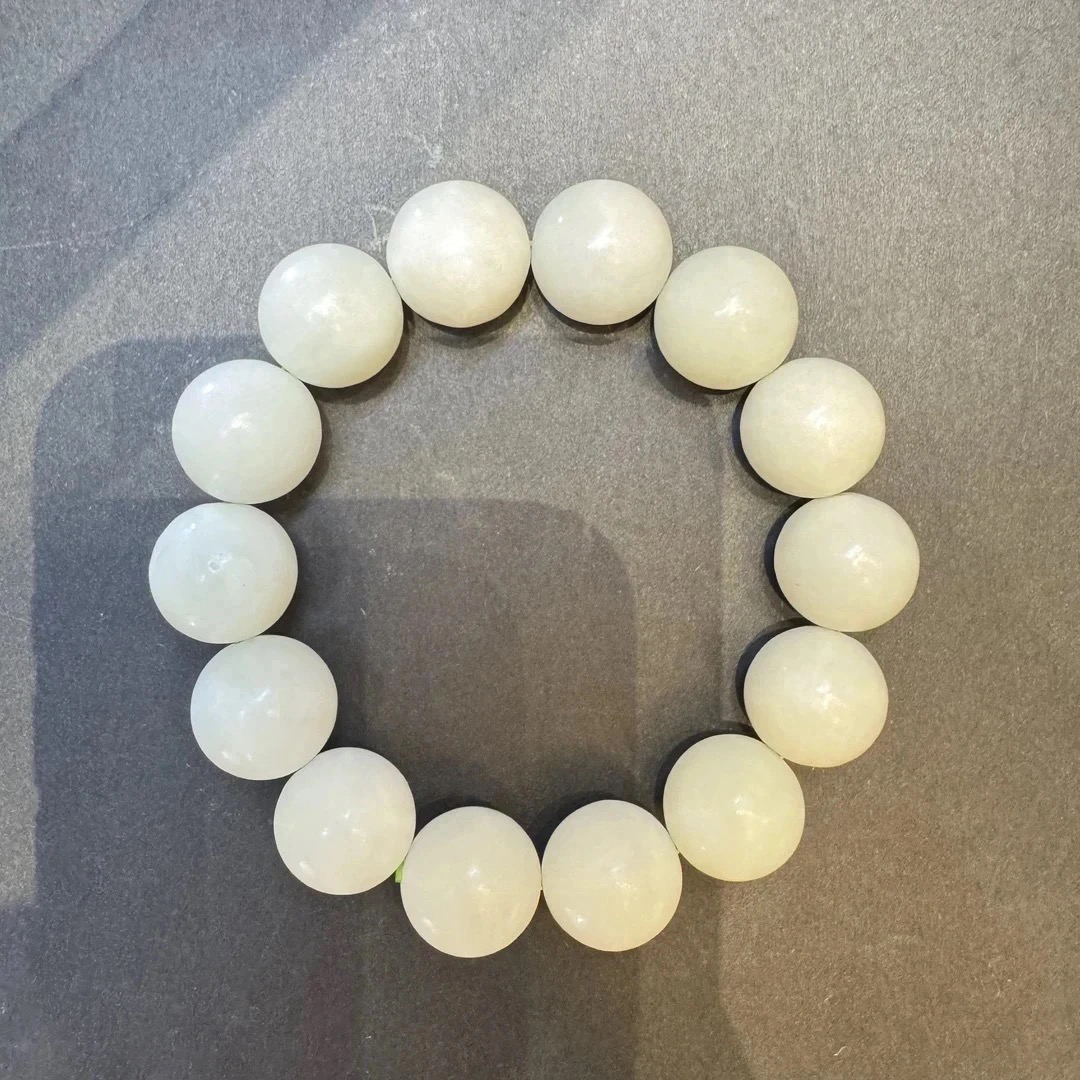 【抖音官方质检发货】天然和田玉白玉手串【莹莹】