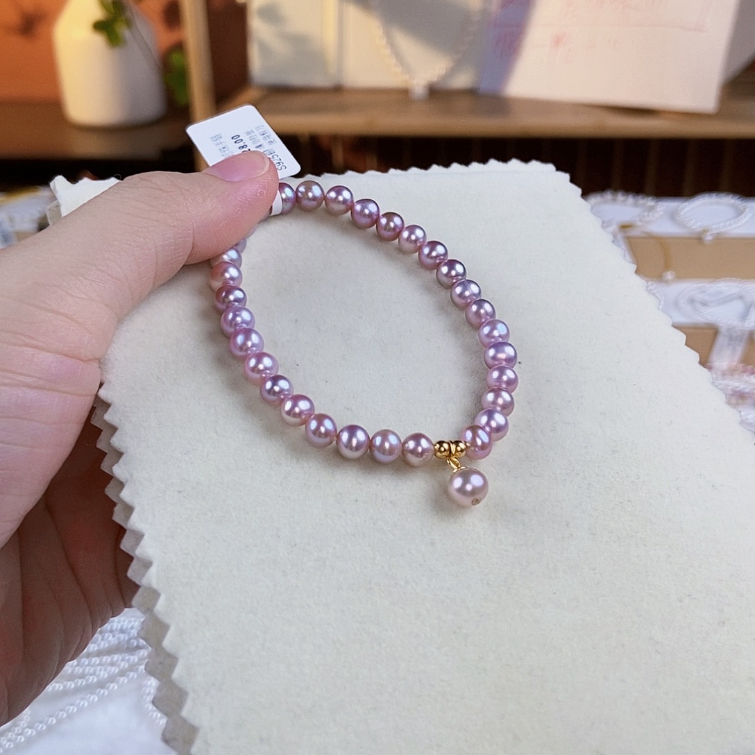 淡水珍珠手绳银S925镶嵌