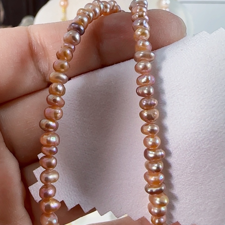 未镶嵌淡水珍珠巴洛克珍珠炫彩有正常生长纹