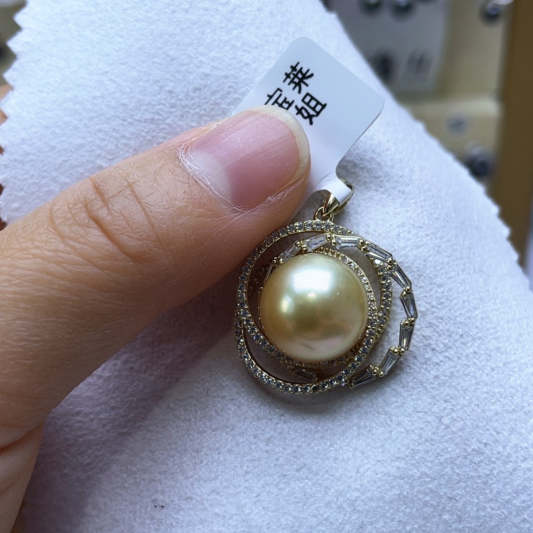 海水珍珠颈饰银S925镶嵌
