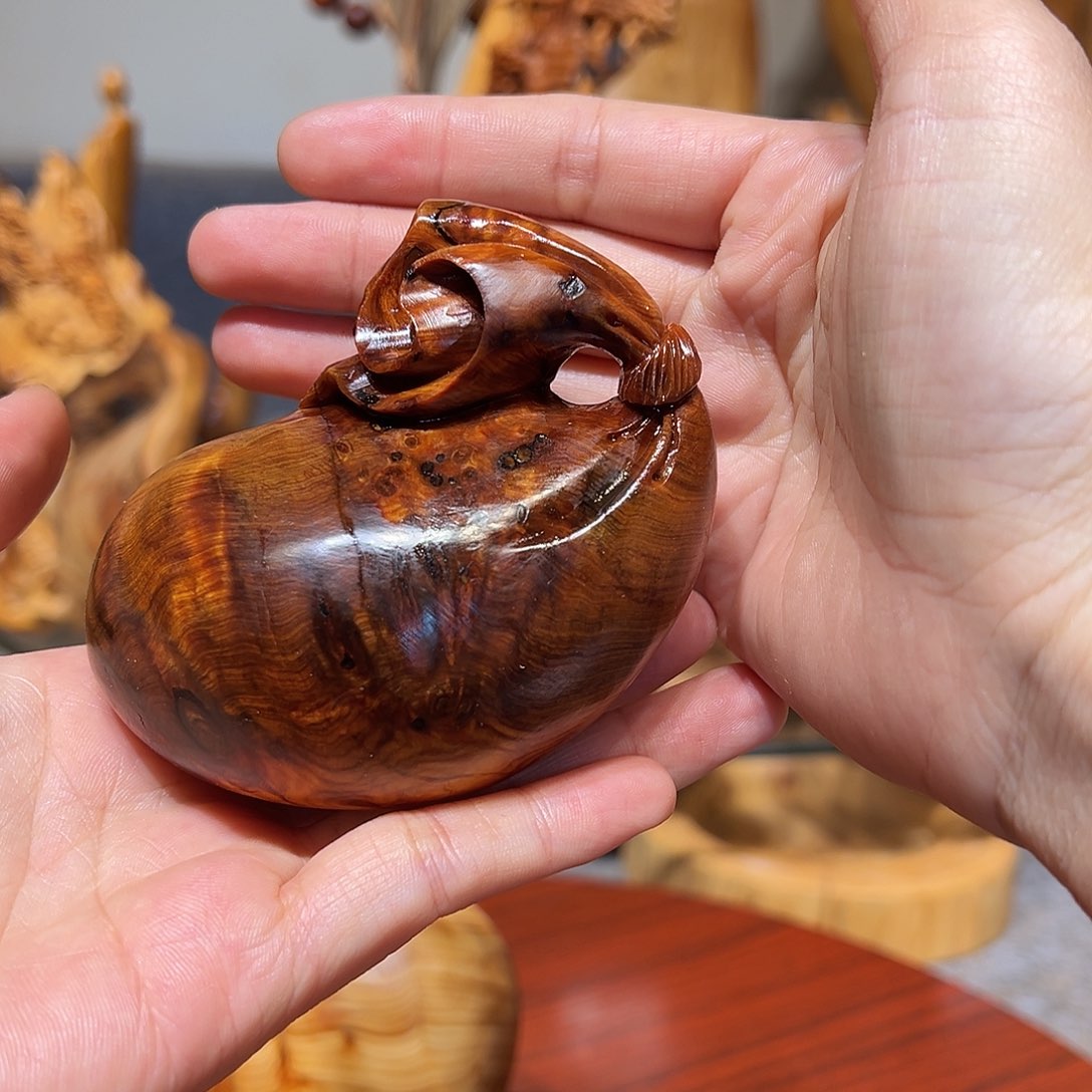 柏木（崖柏）九*崖柏木手把件摆件