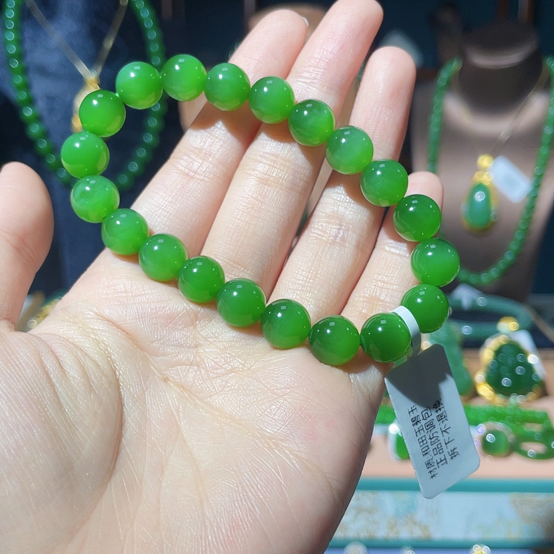 和田玉（碧玉）未镶嵌吊坠(不含链)