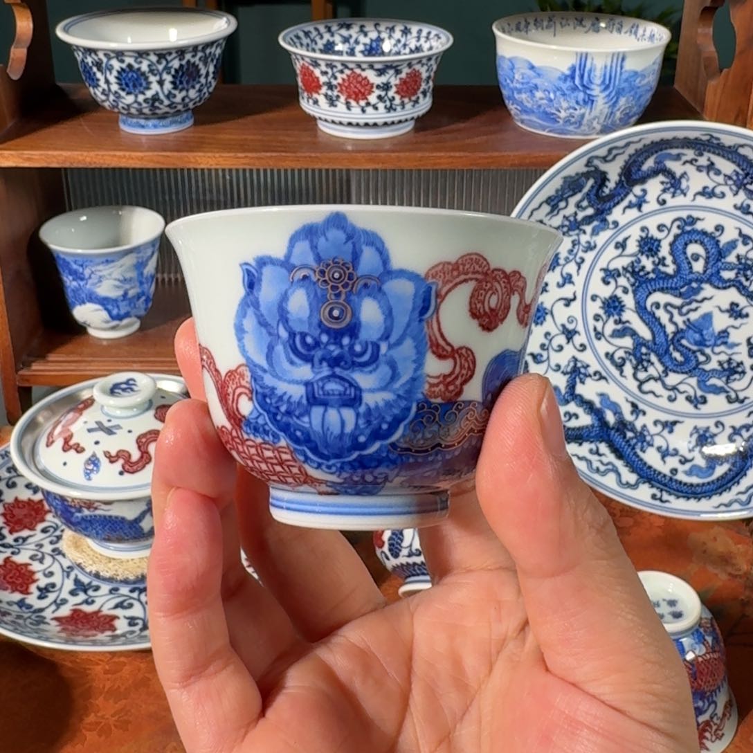 杯步*永明尚玩醒狮花神杯
