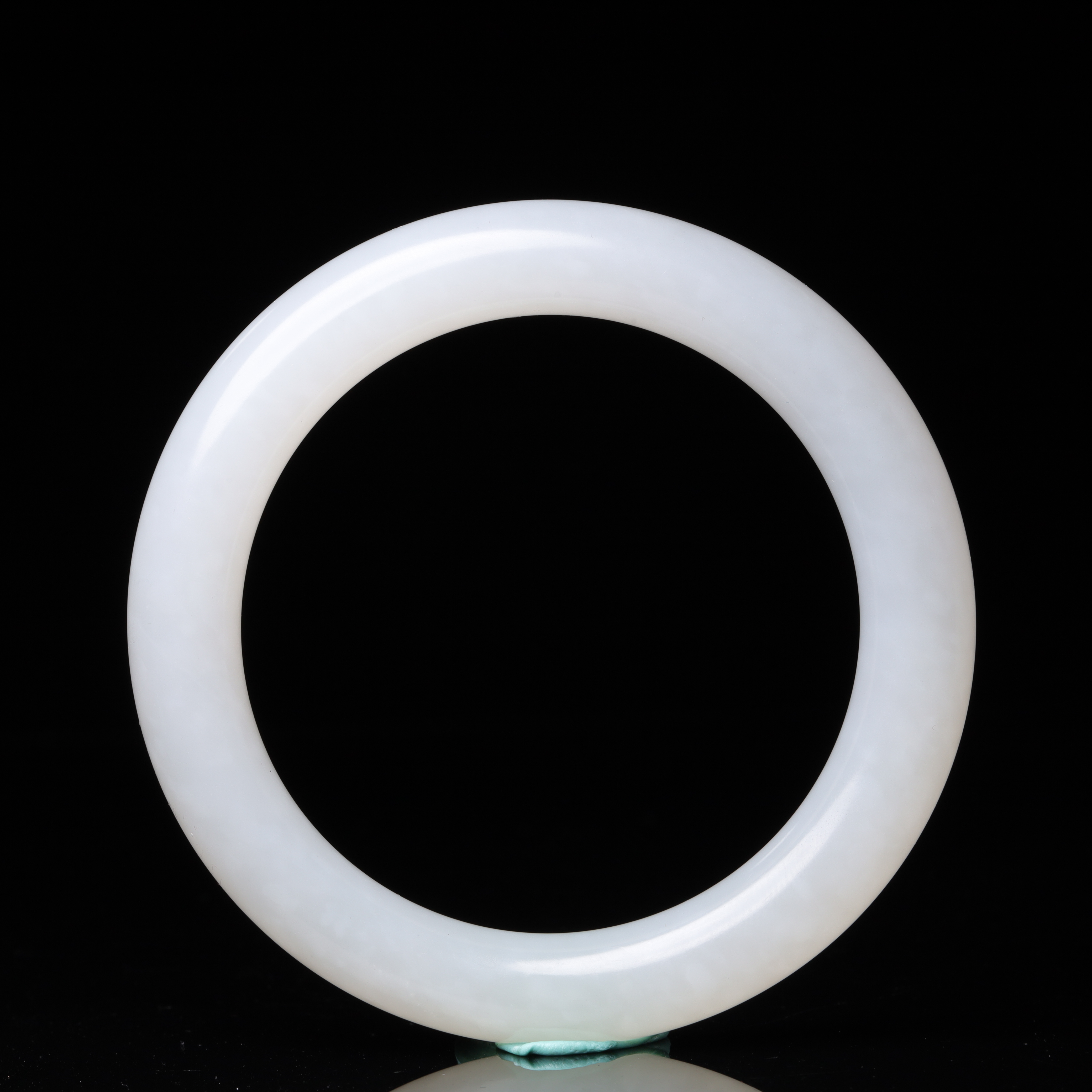 清代和田玉白玉手镯-CS