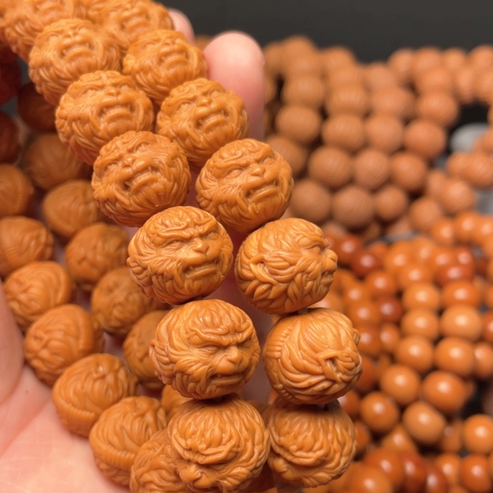 猴头核桃手串5***馨黑